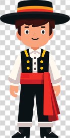 boy in Spanish national costume