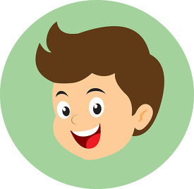 boy standing with number ten math clipart icon