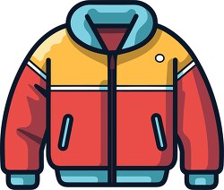 boys winter jacket icon clip art