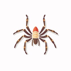 brown spider with fangs clip art