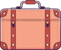 brown travel briefcase clip art