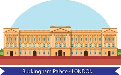 buckingham palace england clipart