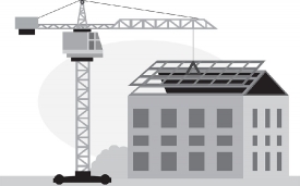 building process crane construction and machinary gray color cli