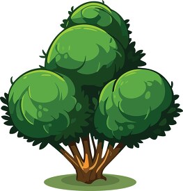 bushy green tree clip art