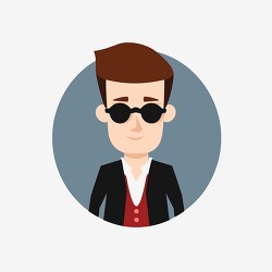 businessman in sunglasses and a sleek hairstyl