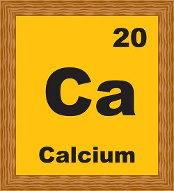 calcium periodic chart clipart