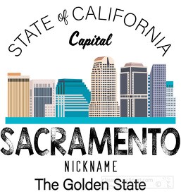 California state capital Sacramento nickname golden state clipar