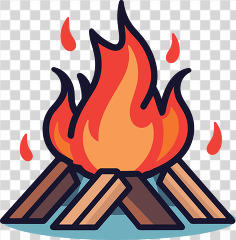 campfire icon clip art