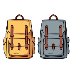 camping backpacks clip art