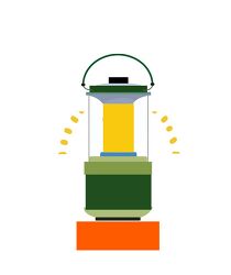 camping lantern animated clipart
