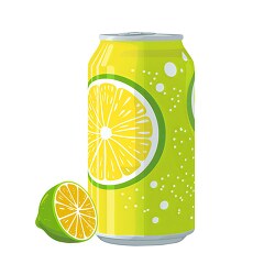 can of lemon drink 3d clay icon