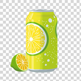 can of lemon drink 3d clay icon transparent png