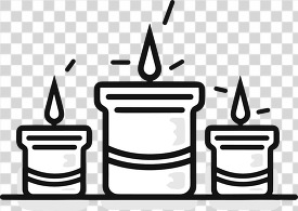 candles icon style 5 transparent png clipart