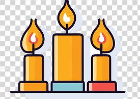 candles icon style 6 transparent png clipart