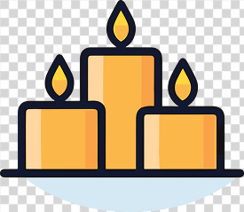 candles icon style transparent png clipart