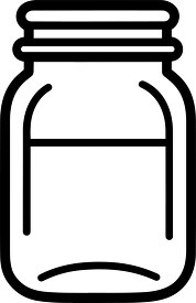 canning container black outline clip art