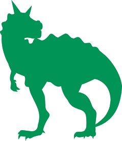 carnotaurus green silhouette clipart
