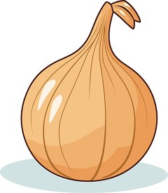 cartoon onion with a warm brown color and light reflections