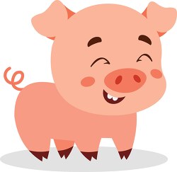 cartoon pig with a smile on its face