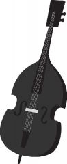 cello musicial instrument gray color clipart
