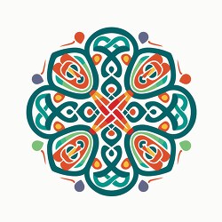 celtic knot design represents eternity clip art