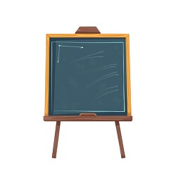 chalkboard on a stand object