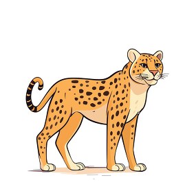 cheetah fastest land animal clip art