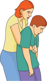 choking first aid clipart