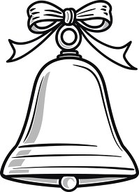 christmas bell with ribbon