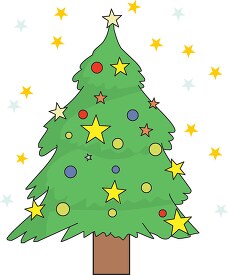 christmas tree with stars 129 parts