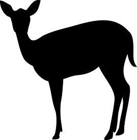 clack deer silhouette clipart