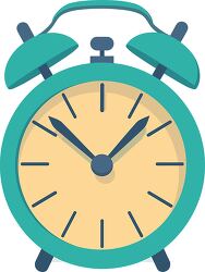 classic alarm clock on a light background clipart