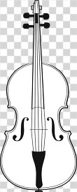 classic black and white illustration of a violin