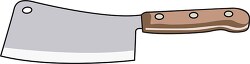 cleaver knife with wooden handle clip art