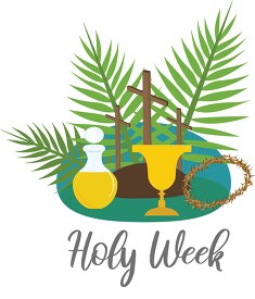 clipart representing the christian holy week 2