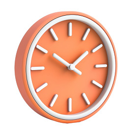 clock 3d clay icon