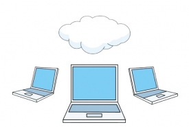 cloud computing animation clipart