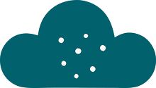 clouds with dots weather icon