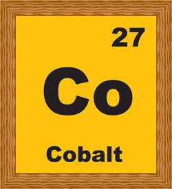 cobalt periodic chart clipart
