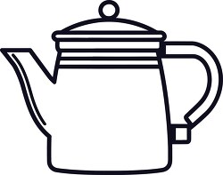 coffee pot black outline clip art