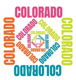 coloradp text design logo