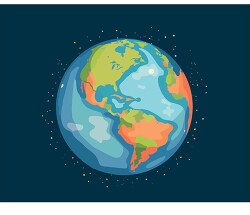 Colorful Earth illustration