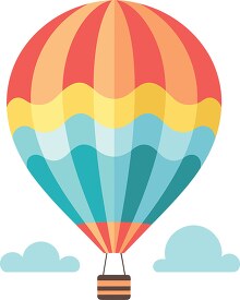 colorful hot air balloon clip art
