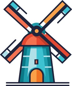colorful windmill symbol