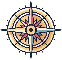 compass icon style clipart