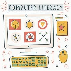 computer literacy concepts clipart