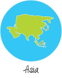 continent asia icon