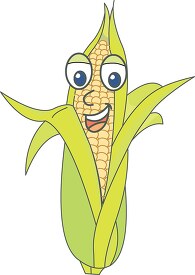 corn cartoon vegetable clipart