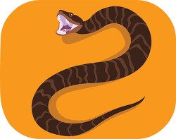 Cotton mouth Snake Reptile Animal Clipart
