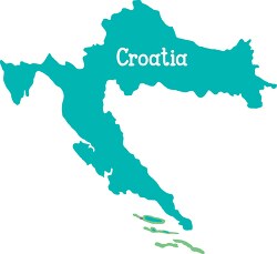 croatia color map